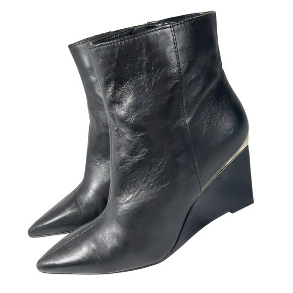 Vince Camuto Black Ankle wedge boots 6.5 - Picture 10 of 10